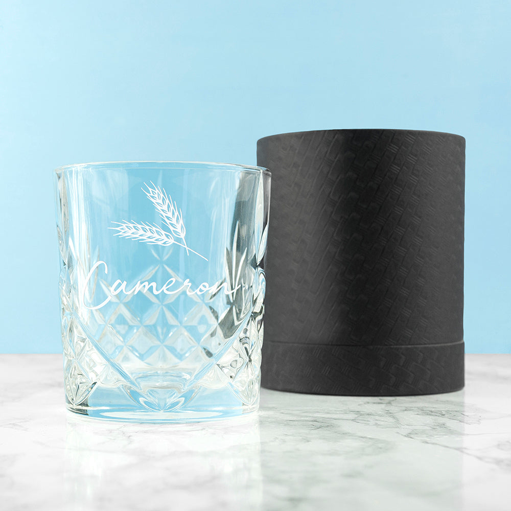 Personalised Crystal Icon Whisky Tumbler: 8 - Tumblers By Gift Moments