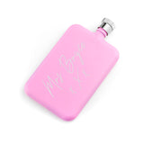 Personalised Handwriting Pink Slimline Flask - Hip Flasks at Gift Moments