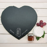 Personalised You're Grate Heart Slate Cheese Board - Cheese Boards at Gift Moments