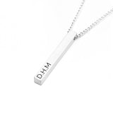 Personalised Men’s Solid Bar Necklace: 7 - Necklaces By Gift Moments