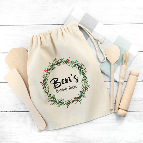 Personalised Kids Christmas Baking Set - Tools at Gift Moments