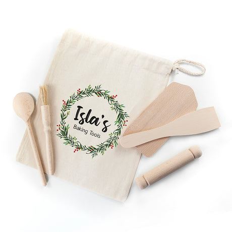 Personalised Kids Christmas Baking Set - Tools at Gift Moments