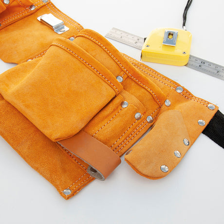 Personalised Leather 11 Pocket Tool Belt - Tools at Gift Moments