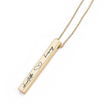 Personalised Forever & Always Vertical Bar Necklace - Jewellery at Gift Moments