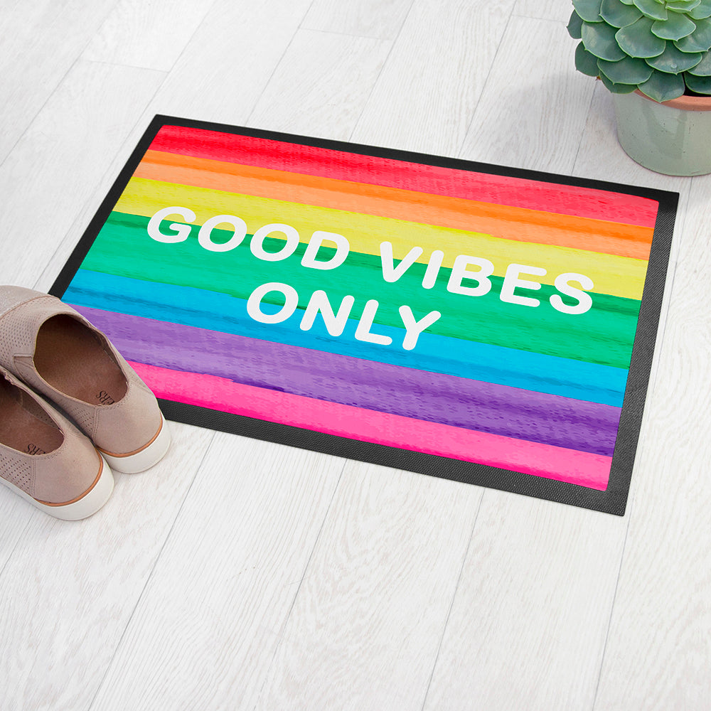 Personalised Rainbow Stripe Doormat - Doormats at Gift Moments