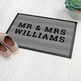 Personalised Striped Doormat - Doormats at Gift Moments