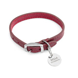 Personalised Classic Red Leather Dog Collar with Tag - Pet Products at Gift Moments