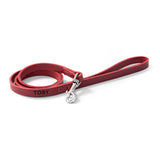 Personalised Classic Red Leather Dog Lead - Pet Products at Gift Moments