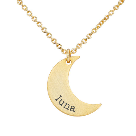 Personalised Crescent Moon Necklaces - Jewellery at Gift Moments