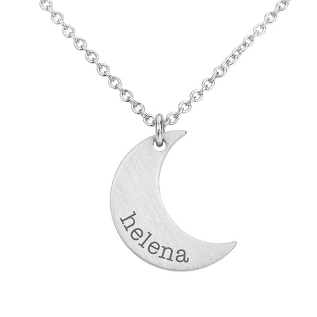 Personalised Crescent Moon Necklaces - Jewellery at Gift Moments