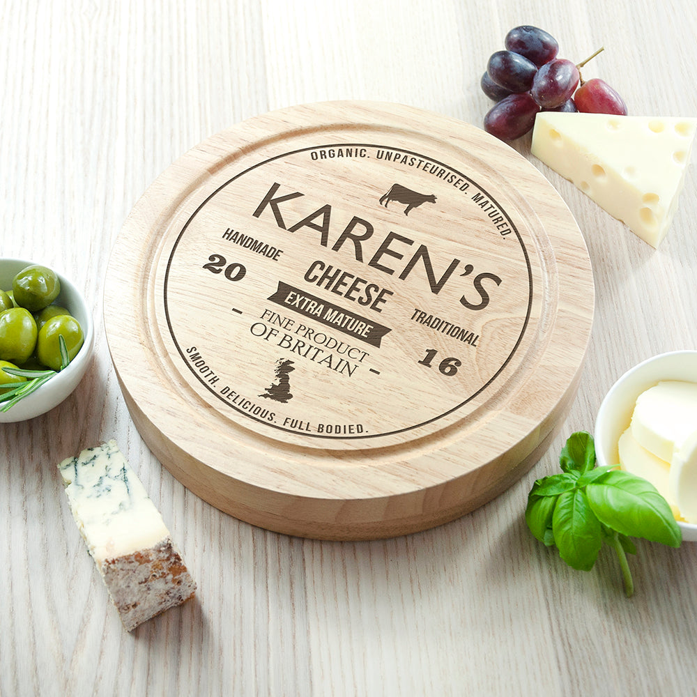 Personalised Traditional Brand Cheese Board Set - Cheese Boards at Gift Moments