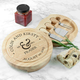 Personalised Mr & Mrs Classic Cheese Board Set - Cheese Boards at Gift Moments