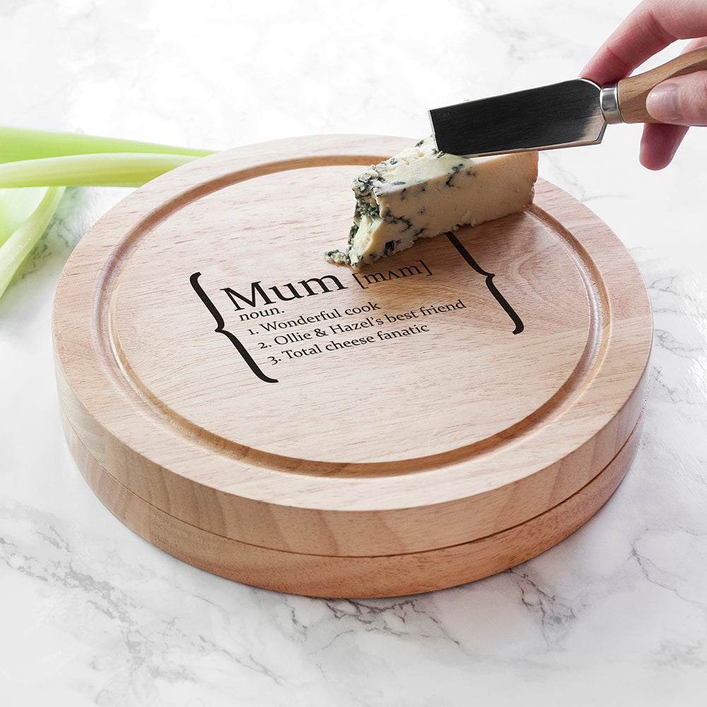 Personalised Your Definition Cheese Board Set - Cheese Boards at Gift Moments