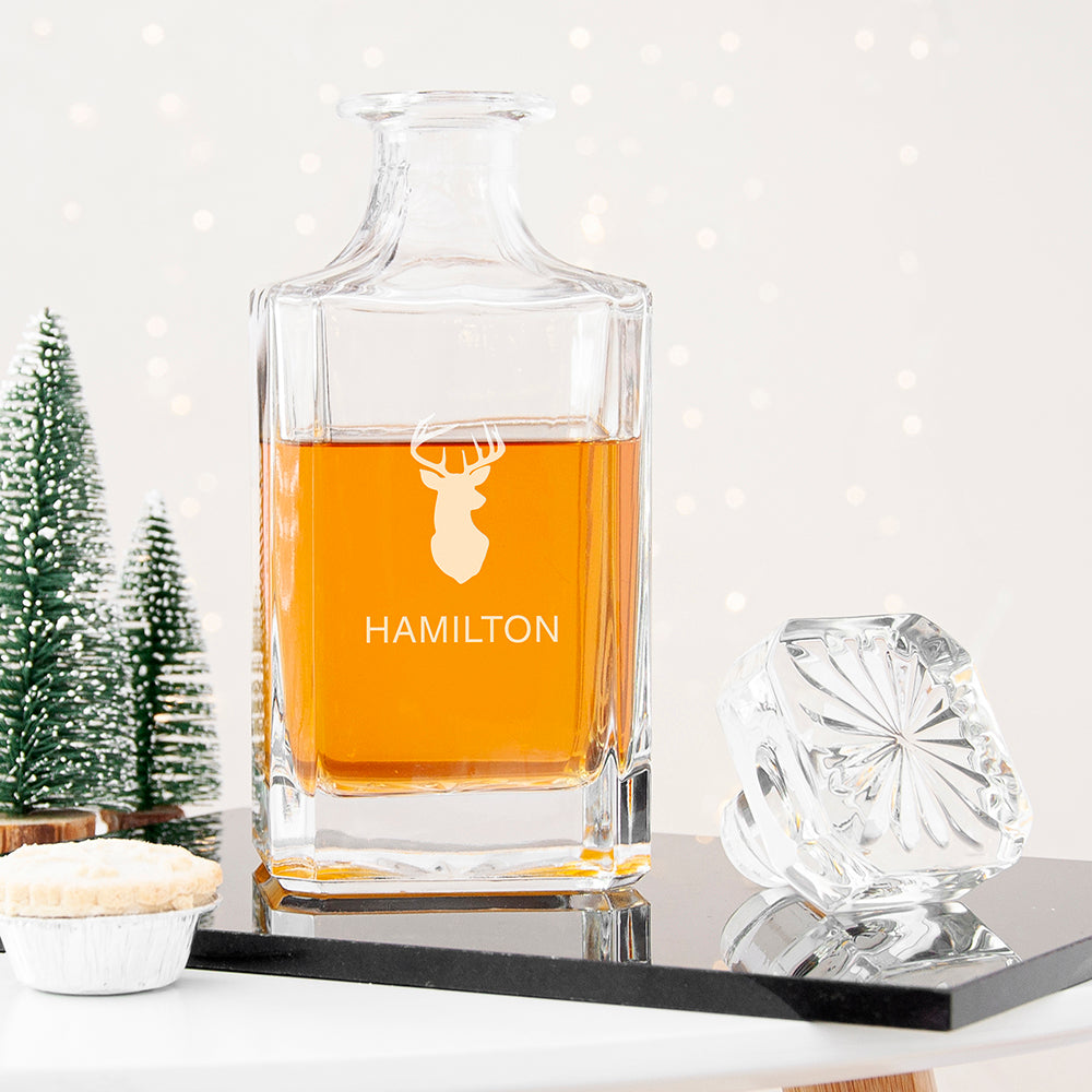 Personalised Classic Stag Decanter: 2 - Barware By Gift Moments