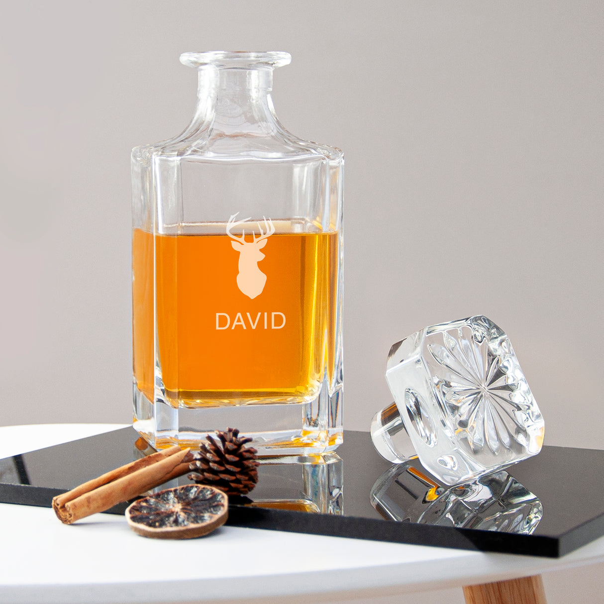 Personalised Classic Stag Decanter: 1 - Barware By Gift Moments