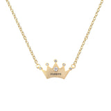 Personalised Princess Crown Necklace for Kids: 9 - Necklaces By Gift Moments