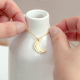 Personalised Crescent Moon Eid Mubarak Necklace: 1 - Necklaces By Gift Moments