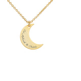 Personalised Crescent Moon Eid Mubarak Necklace: 8 - Necklaces By Gift Moments