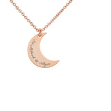 Personalised Crescent Moon Eid Mubarak Necklace: 9 - Necklaces By Gift Moments