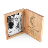 Personalised Oak Book Eid Mubarak Photo Frame: 3 - Photo Frames By Gift Moments