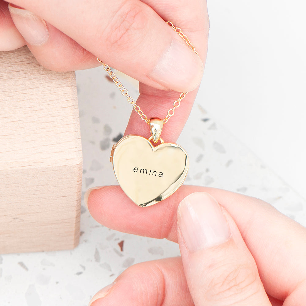 Personalised Heart Photo Locket Necklace: 2 - Necklaces By Gift Moments