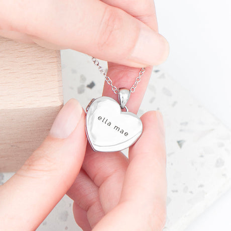 Personalised Heart Photo Locket Necklace - Jewellery at Gift Moments