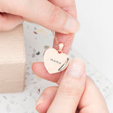 Personalised Heart Photo Locket Necklace: 3 - Necklaces By Gift Moments