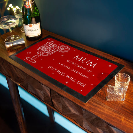 Personalised Wine Pun Bar Mat - Barware at Gift Moments