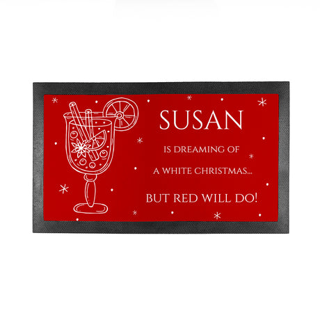 Personalised Wine Pun Bar Mat - Barware at Gift Moments