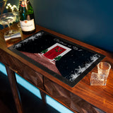 Personalised Christmas Door Number Bar Mat: 2 - Barware By Gift Moments