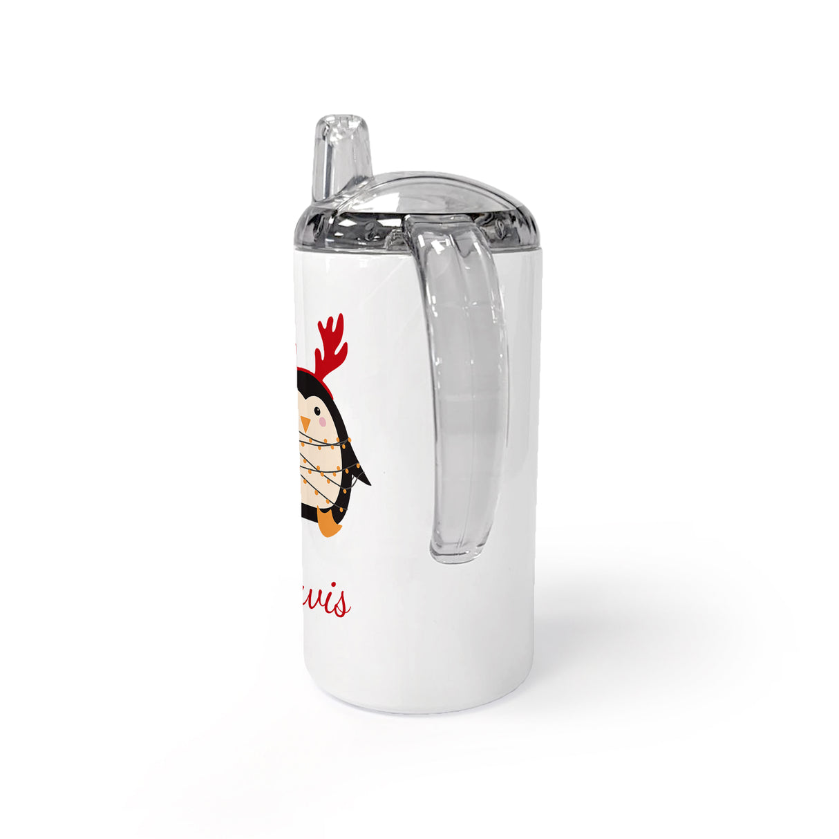 Personalised Christmas Penguin Kids Sippy Cup - Kids Bottles at Gift Moments