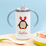 Personalised Christmas Penguin Kids Sippy Cup - Kids Bottles at Gift Moments