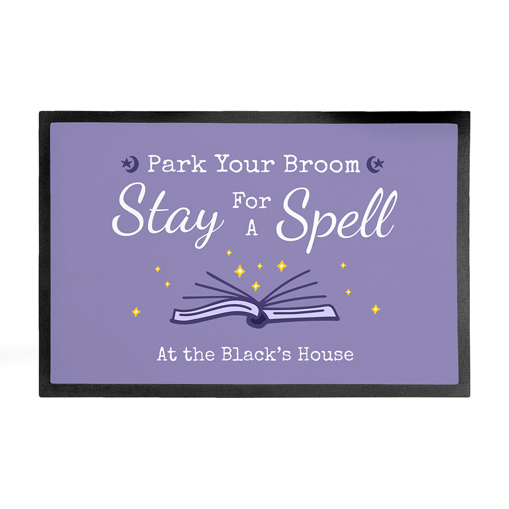 Personalised Halloween Spell Book Doormat - Doormats at Gift Moments