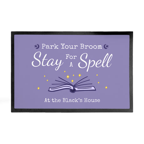 Personalised Halloween Spell Book Doormat - Doormats at Gift Moments