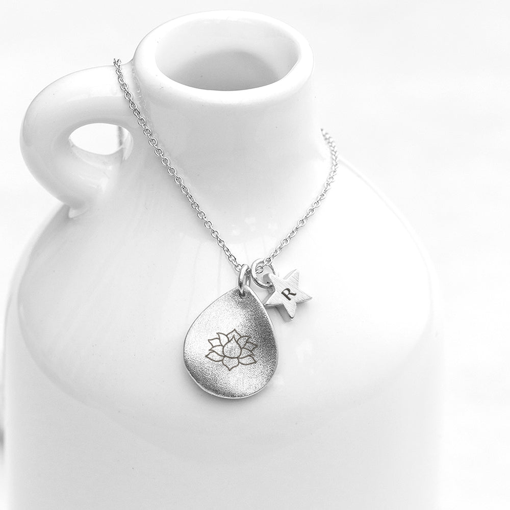 Personalised Diwali Lotus Pendant Necklace: 1 - Necklaces By Gift Moments