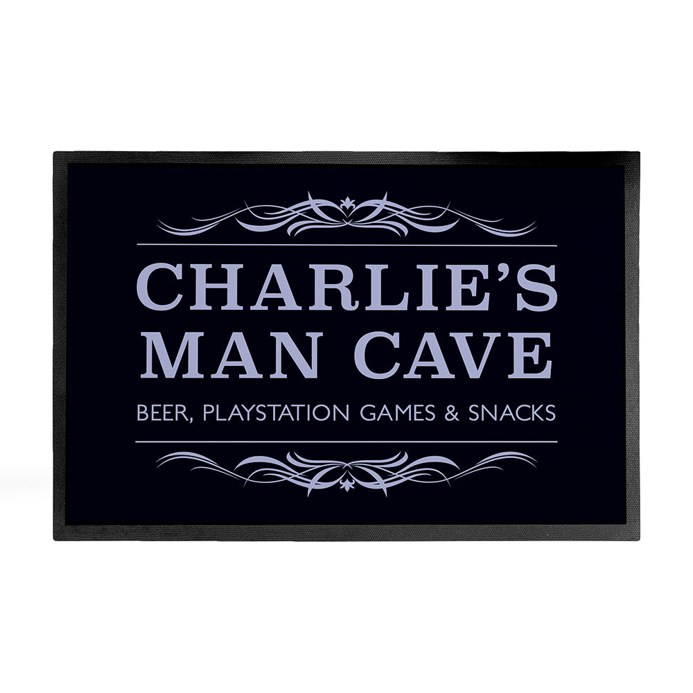 Personalised Man Cave Doormat - Doormats at Gift Moments