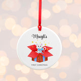 Personalised Cat’s First Christmas Ornament - Christmas Decorations at Gift Moments