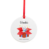 Personalised Cat’s First Christmas Ornament - Christmas Decorations at Gift Moments