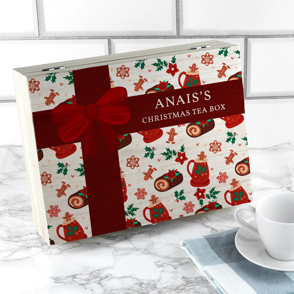 Personalised Christmas Present Tea Box Selection - Tea Boxes at Gift Moments