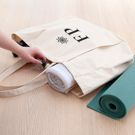 Personalized Organic Yoga Tote Bags - Bags at Gift Moments