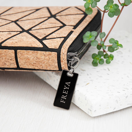 Personalised Geometric Cork Zip Wallet - Bags & Purses at Gift Moments