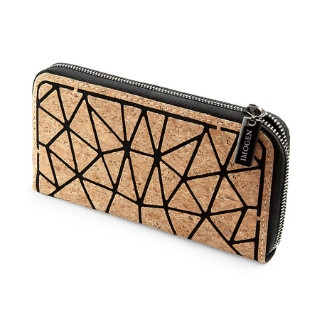 Personalised Geometric Cork Zip Wallet - Bags & Purses at Gift Moments