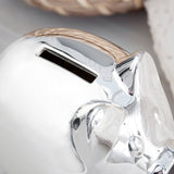 Personalised Silver Plated Piggy Bank - Money Boxes at Gift Moments