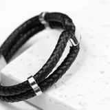 Men’s Infinity Dual Leather Bracelet: 9 - Bracelets By Gift Moments