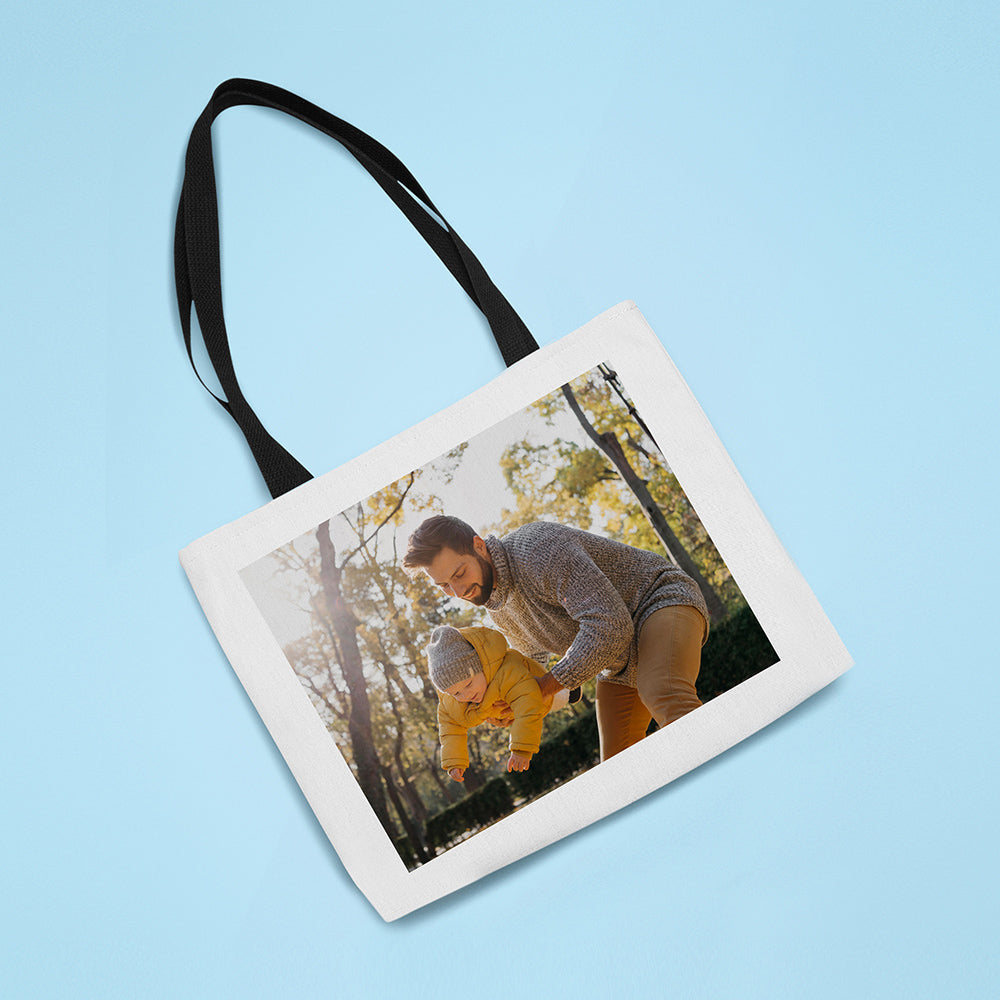 Personalised Photo Canvas Tote Bag Default Title - Bags & Purses at Gift Moments