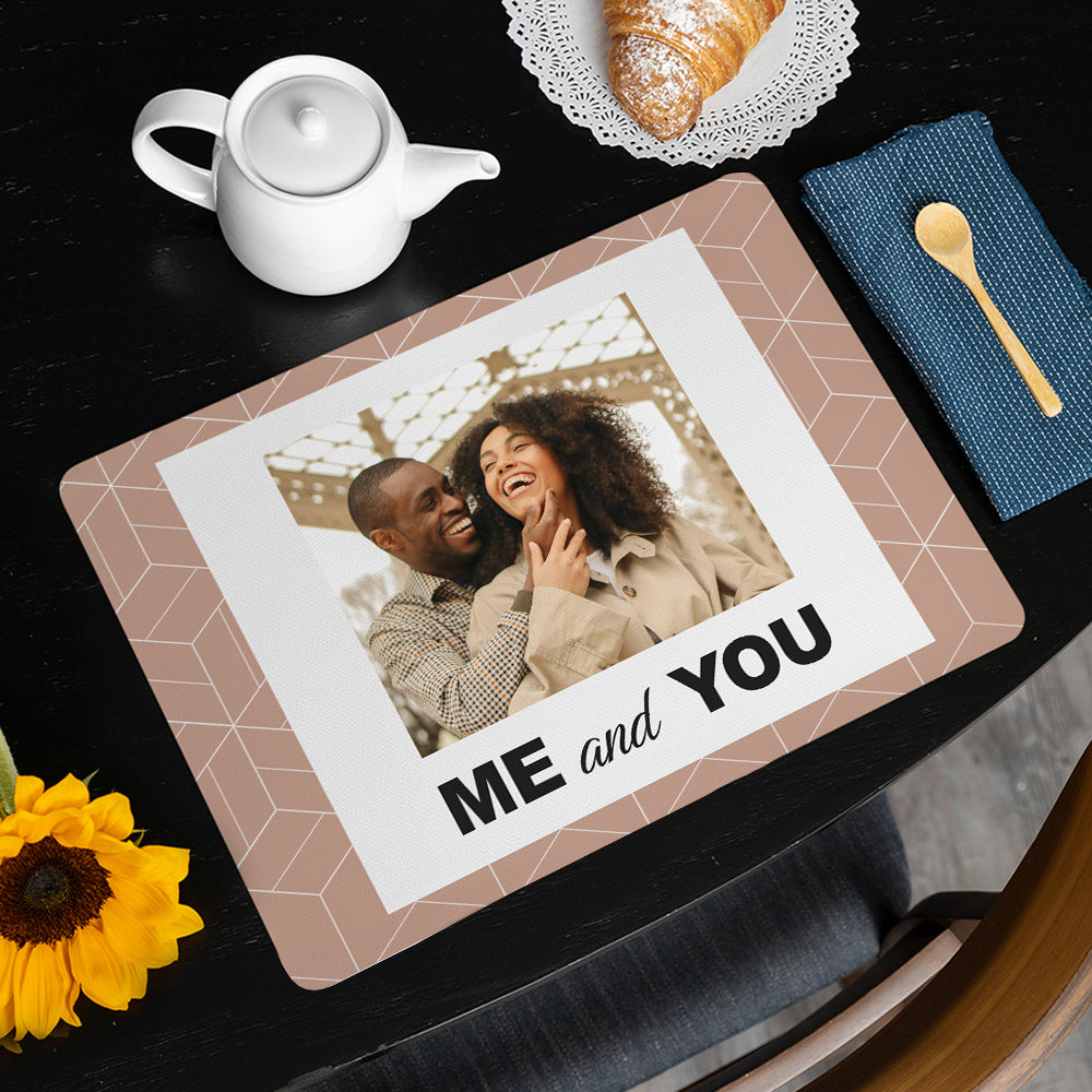 Personalised Me & You Photo Placemat Default Title - Placemats at Gift Moments