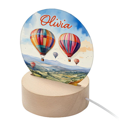 Personalised Kid's Hot Air Balloons LED Night Light Default Title - LED Lighting at Gift Moments