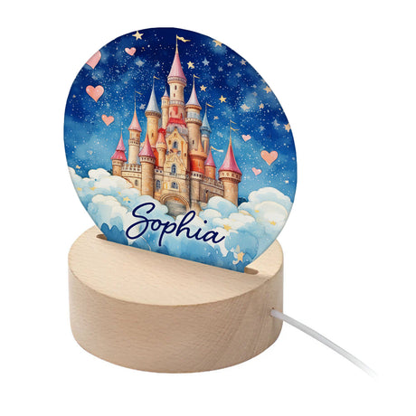 Personalised Kid's Magical Castle LED Night Light Default Title - LED Lighting at Gift Moments