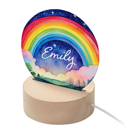 Personalised Kid's Rainbow LED Night Light Default Title - LED Lighting at Gift Moments