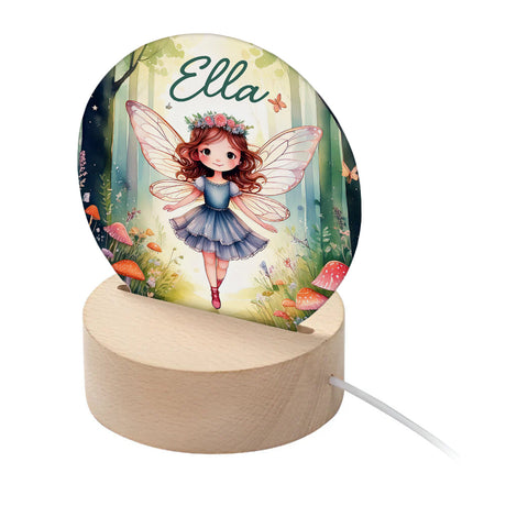 Personalised Kid's Woodland Fairy LED Night Light Default Title - LED Lighting at Gift Moments